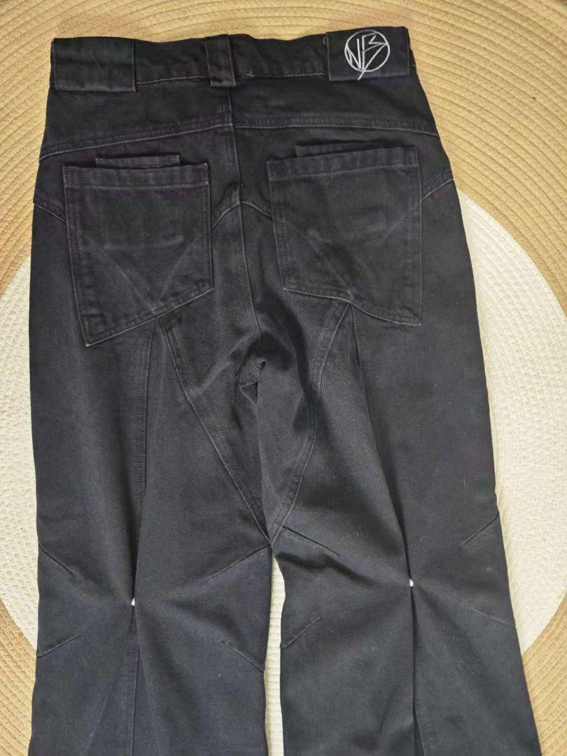 セール 一番安い NO/FAITH Washed Wide-leg Denimデニムパンツ パンツ