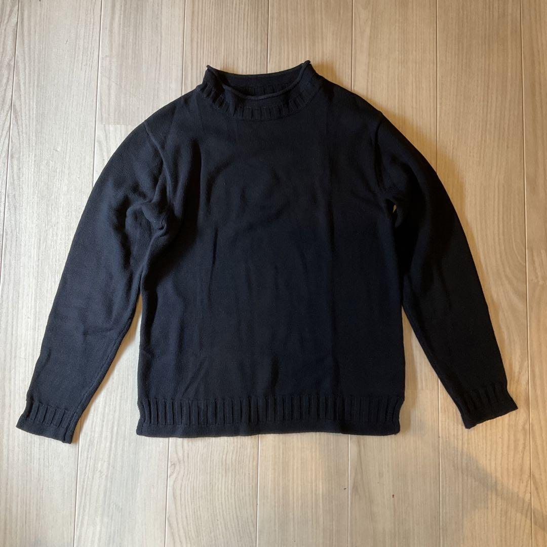 MHL. マーガレットハウエル ハイネック コットン ニット セーター M 黒