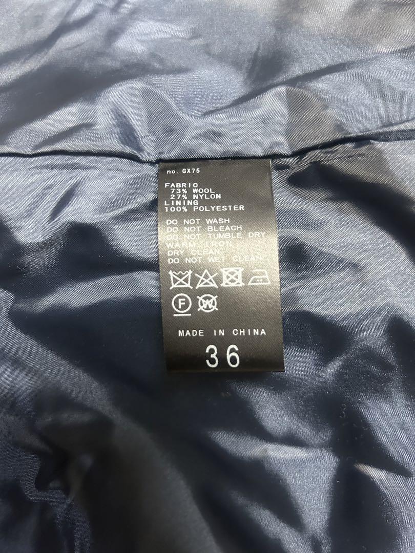 【SLOBE IENA】2023AW メルトンビックPコート　ネイビー　　36