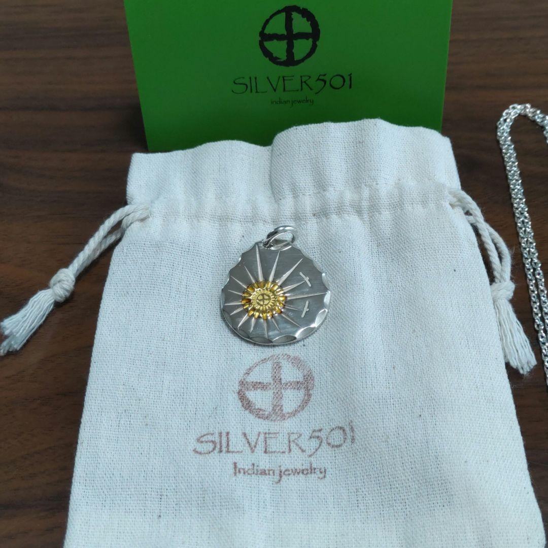 ★SILVER501★シルバー９２５＆２４金メンズ　ペンダントトップ★