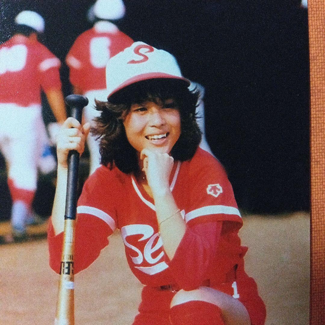 松田聖子　草野球写真　「PePe」