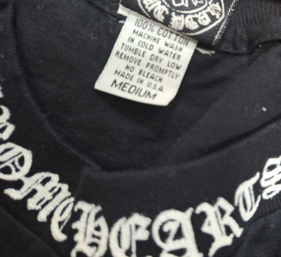 オールドクロム★CHROME HEARTS★バックロゴ★黒★サイズM