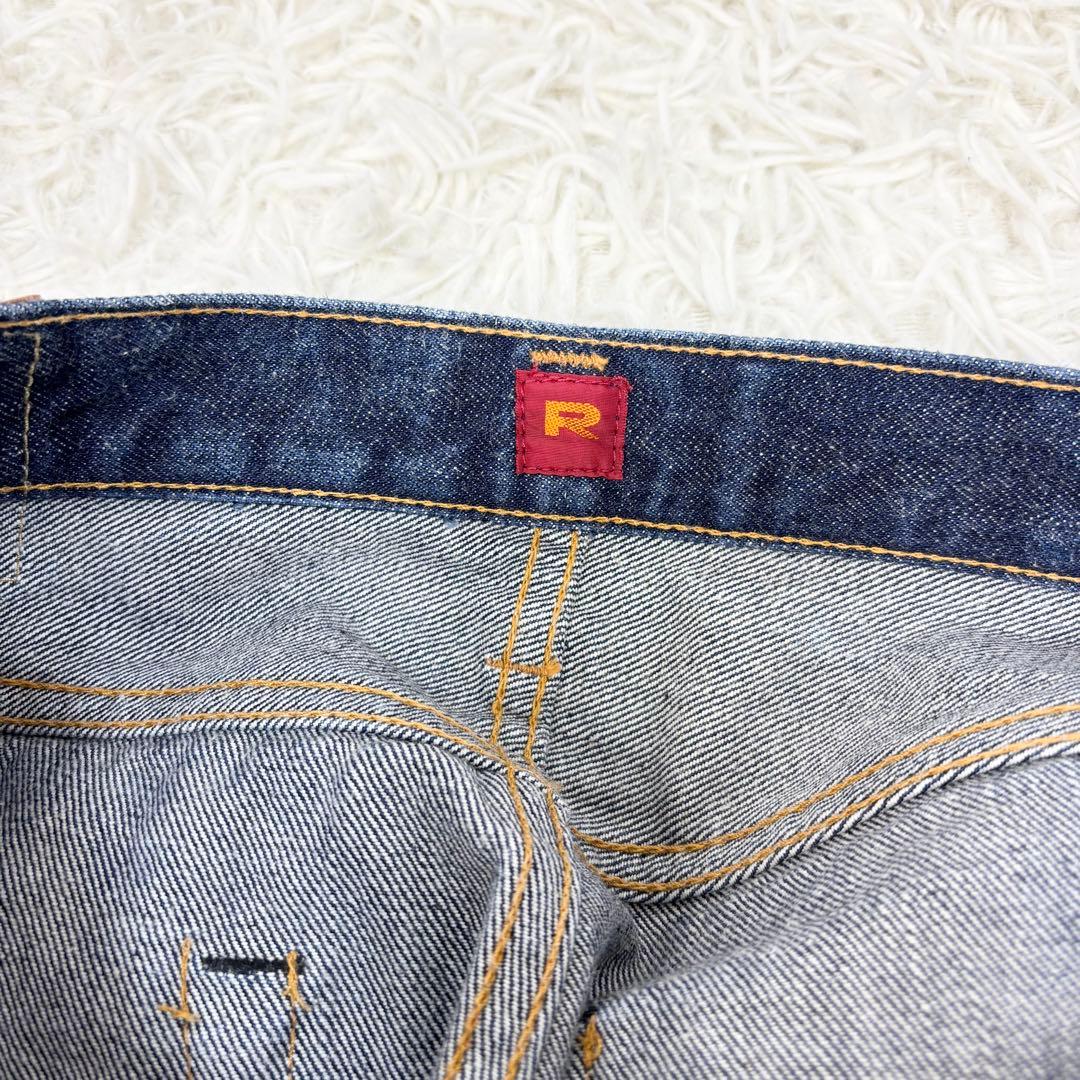 極美品！リゾルト 710 リジットデニム 赤耳 ストレートジーンズ W33