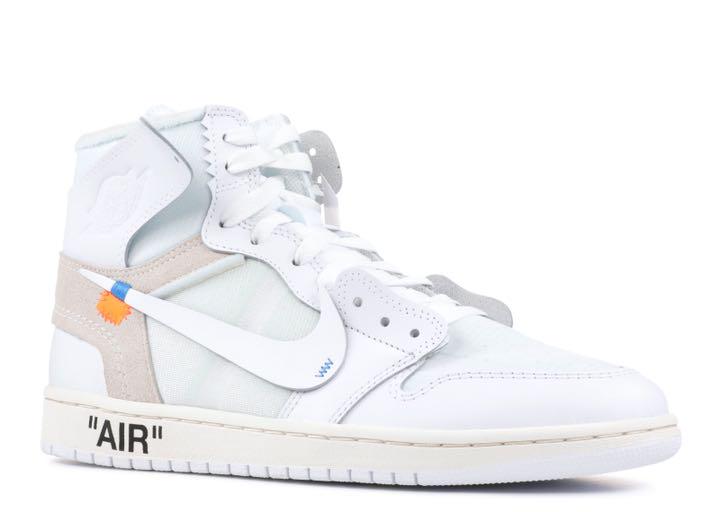 靴 offwhite airjordan1 white 28cm