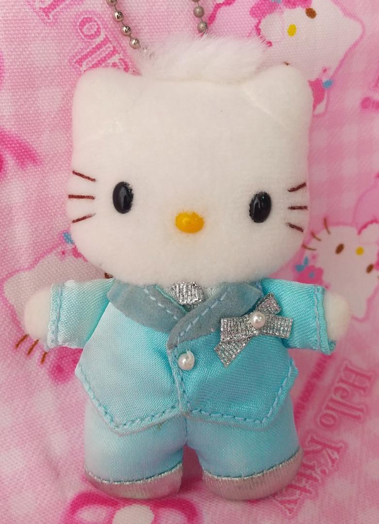 ハローキティ ダニエル コスチュームドール キーホルダー 制服 タキシード ダニエル ぬいぐるみ マスコット タキシード キーホルダー