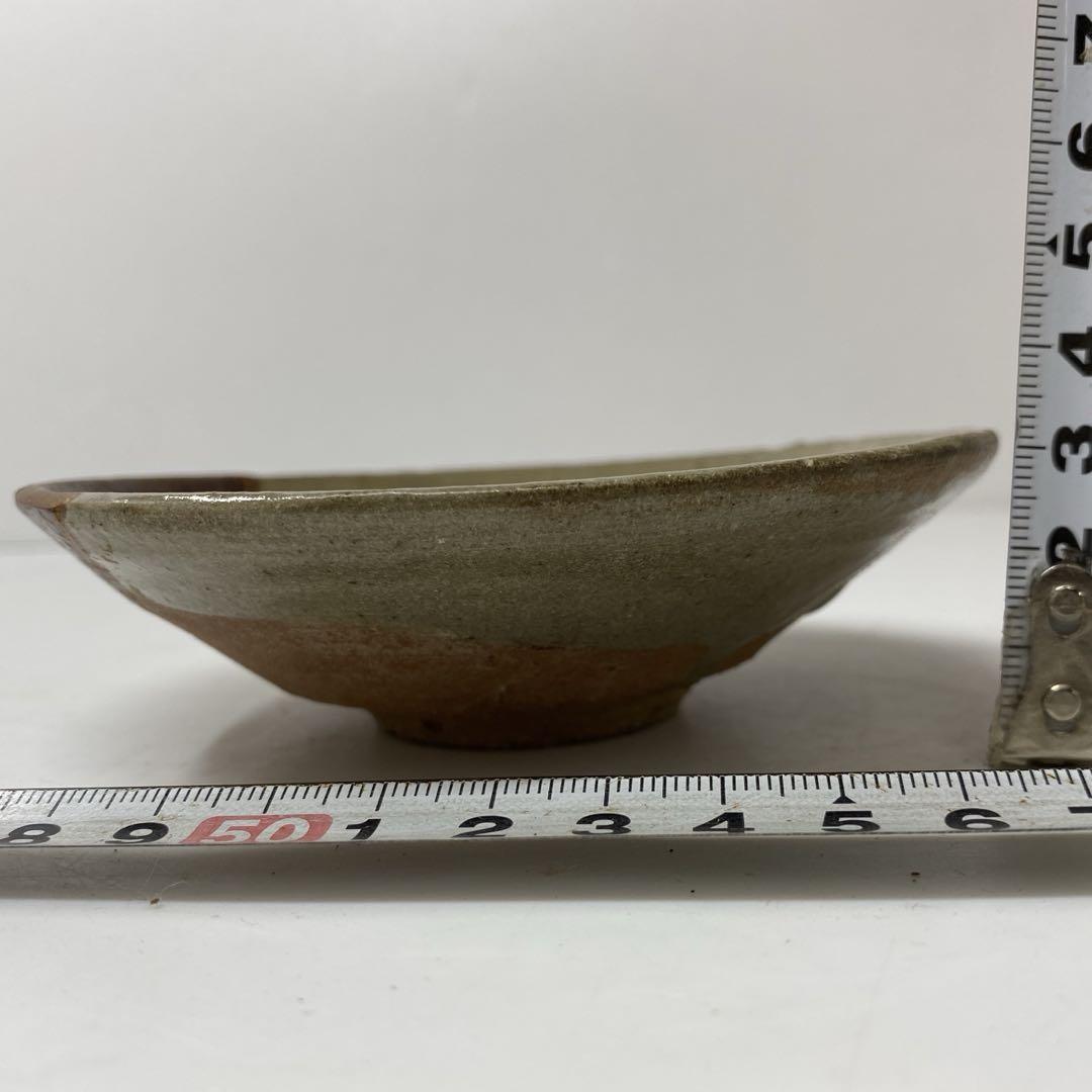 工場直売 古唐津 平茶碗 メルカリ - 東T7-0605③ 直径11.5㎝ 工芸品