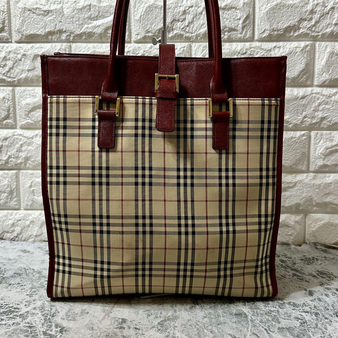 Burberrys トートバッグ ハンドバッグ ノバチェック A4収納可 ♦︎♢気品漂う♢♦︎バーバリー トートバッグ ノバチェック