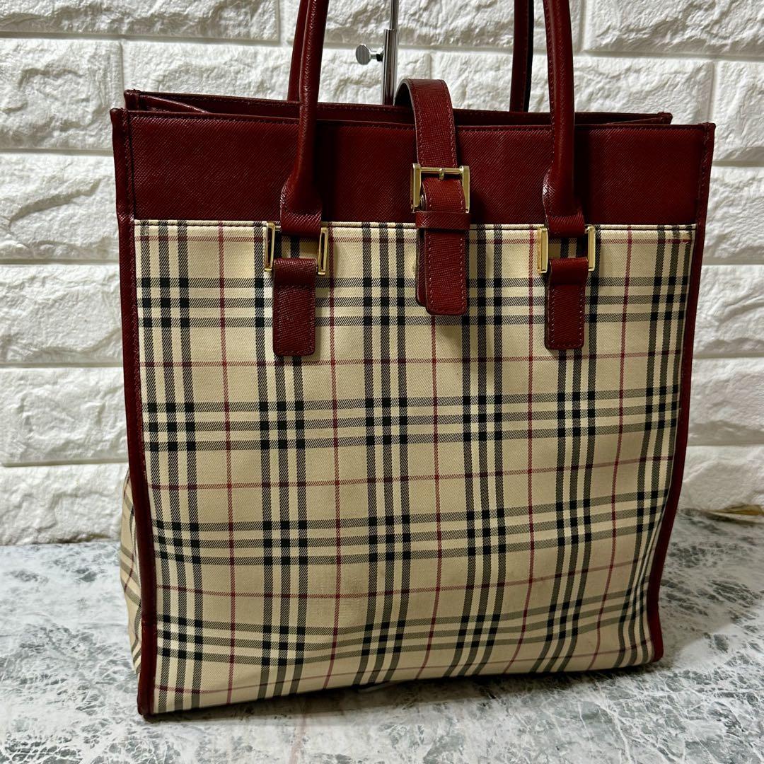 ♦︎♢気品漂う♢♦︎バーバリー トートバッグ ノバチェック