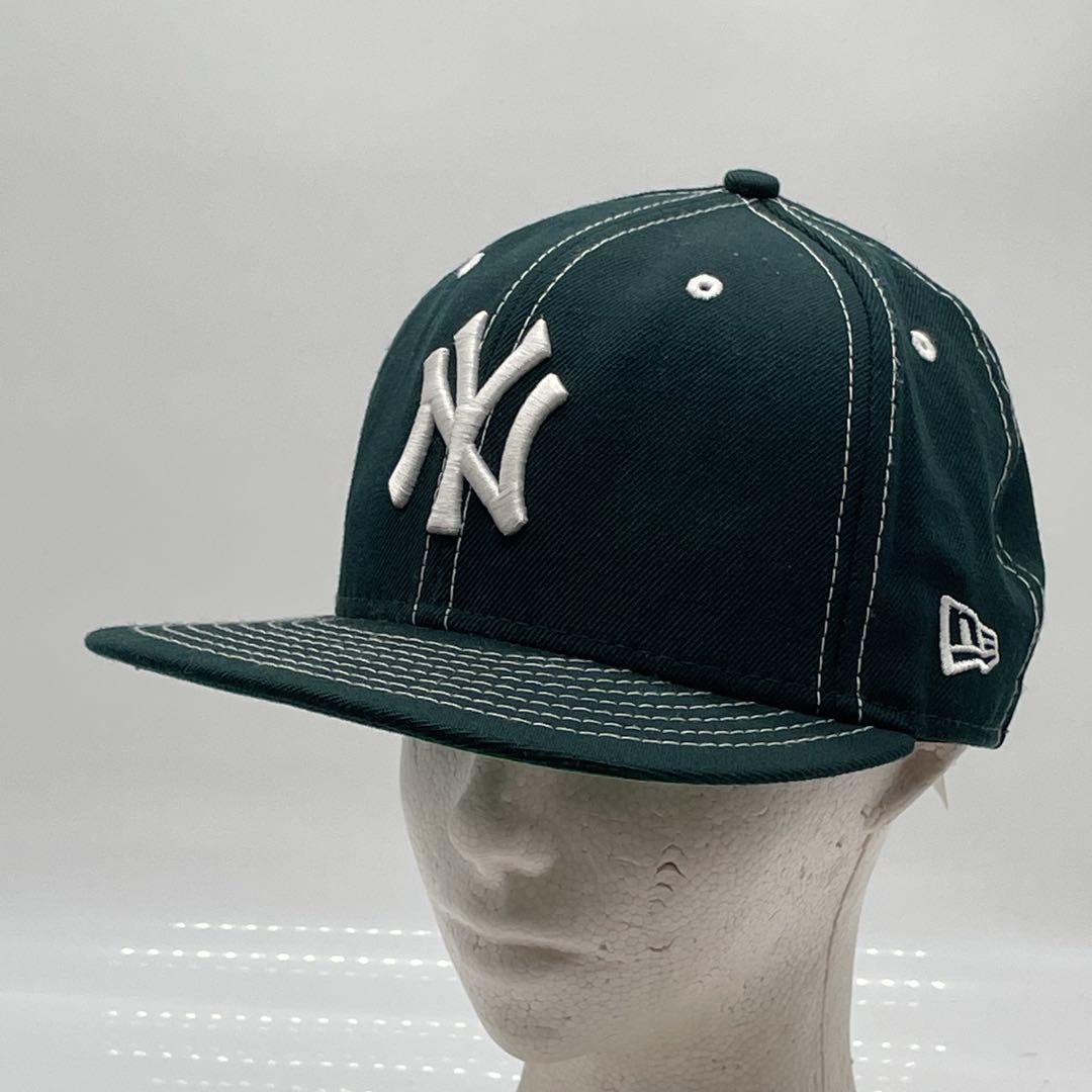 KO2667□ニューエラ 59FIFTY ヤンキース キャップ 白ステッチ