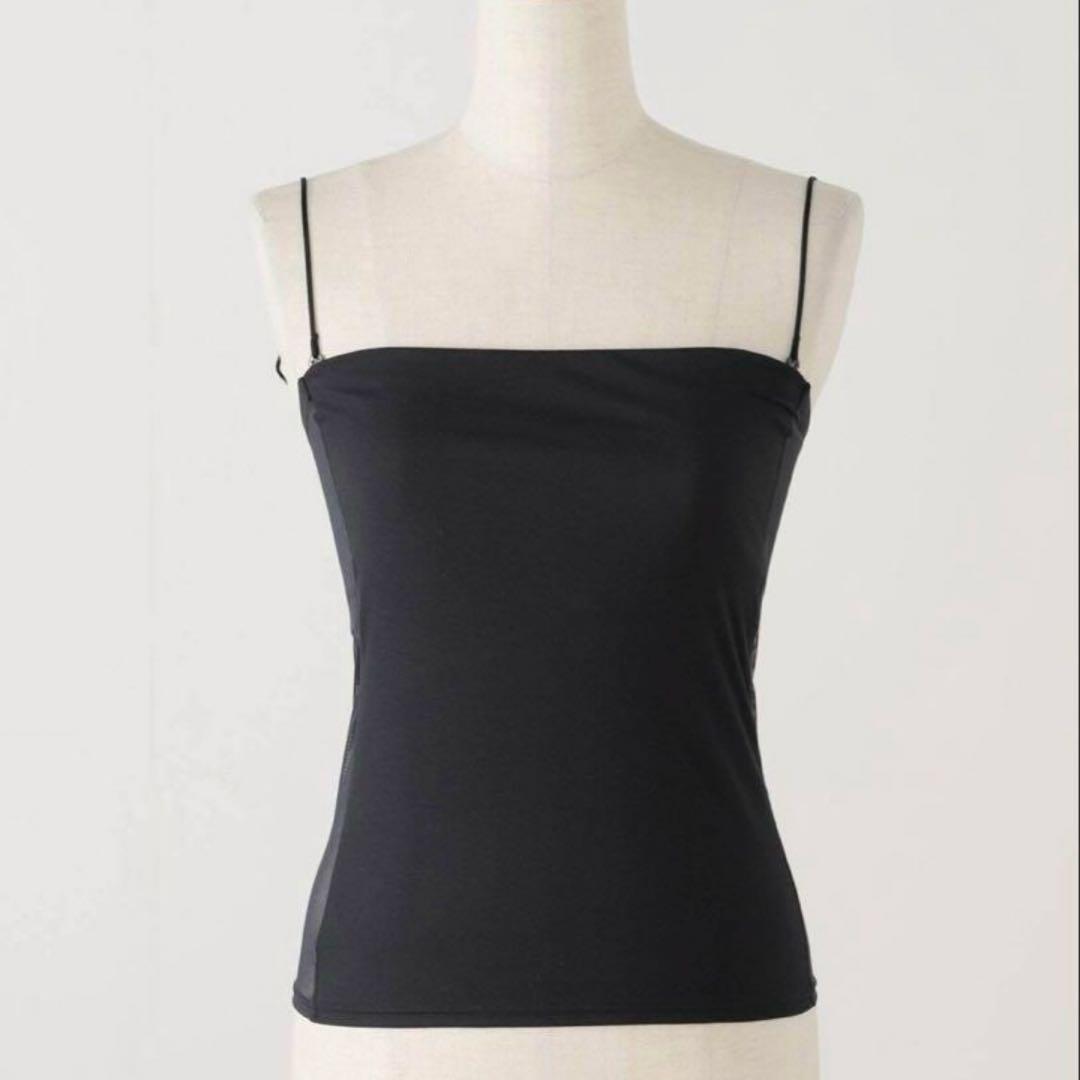 OVERNEATH Bra053 スムース×ネットキャミソール