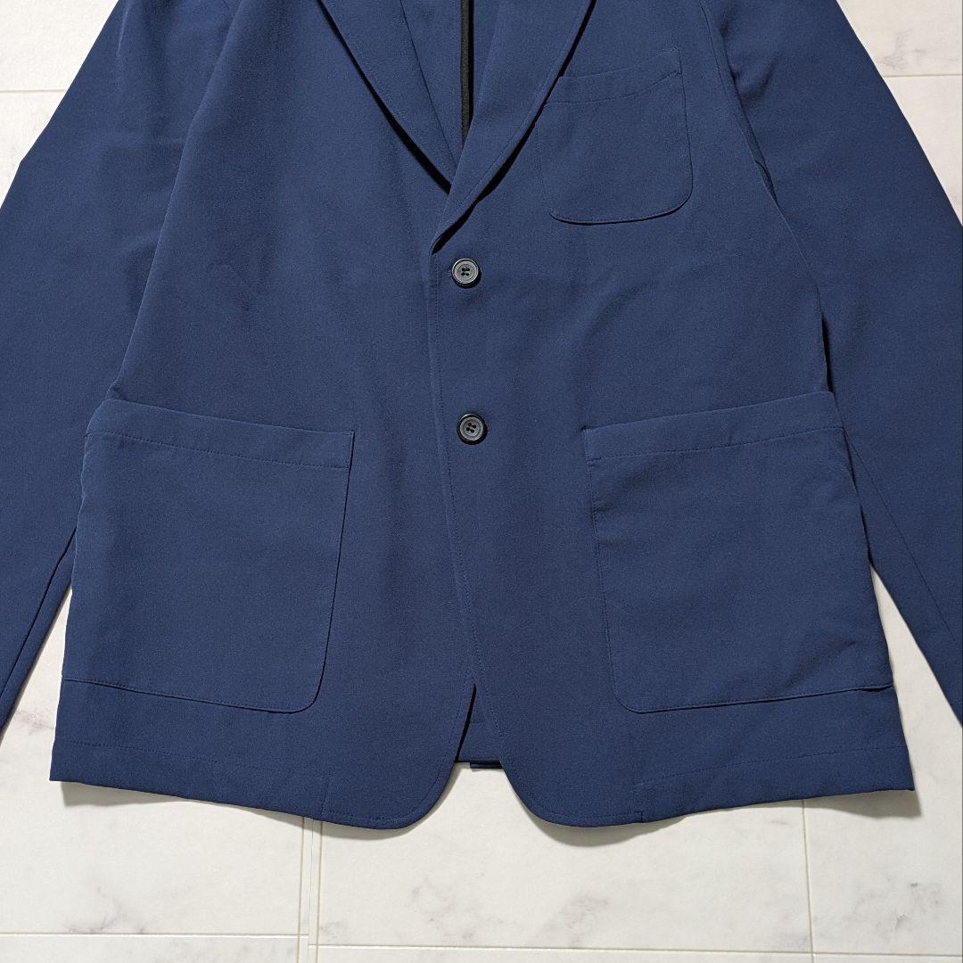 【美品 L】ニューバランス THE CITY テーラードジャケット ネイビー