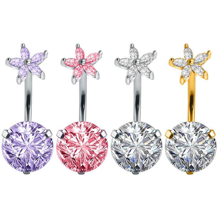 689/ボディピアス☆フラワー バナナバーベル 18G - メルカリ 689/ボディピアス☆フラワー バナナバーベル 18G - メルカリ