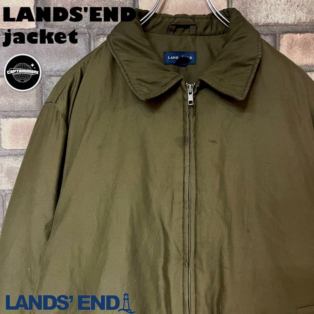 LANDS'END/ランズエンド【US90'sヴィンテージ】中綿ナイロンブルゾン