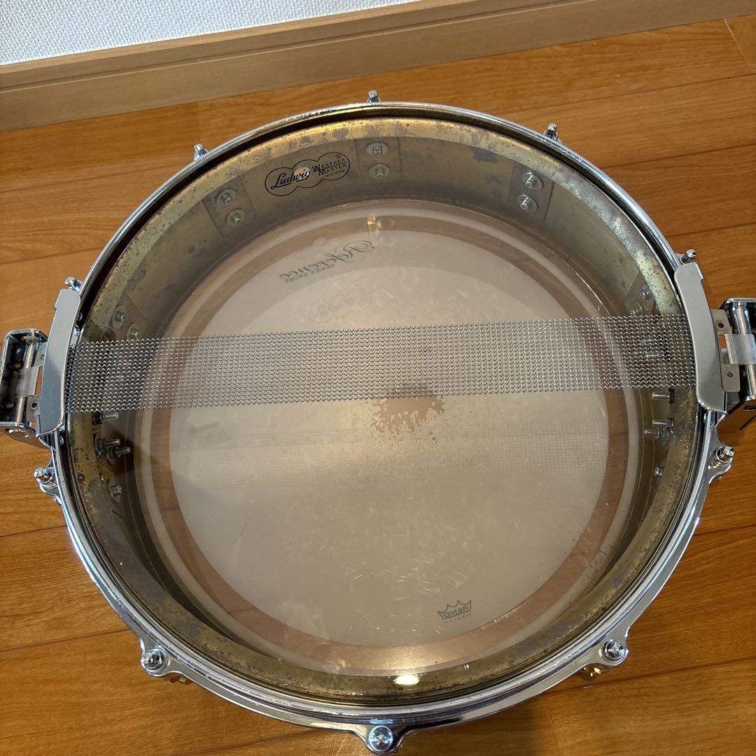 国産ビンテージ YAMAHA SD935BS ブラスピッコロスネア ドラム 画像4