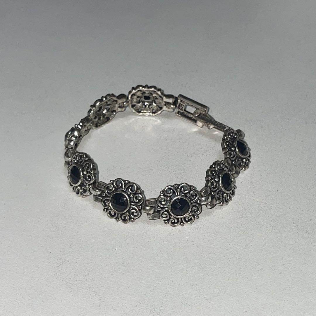 メキシコ製 MEXICO VINTAGE ブラックオニキス ブレスレット 925