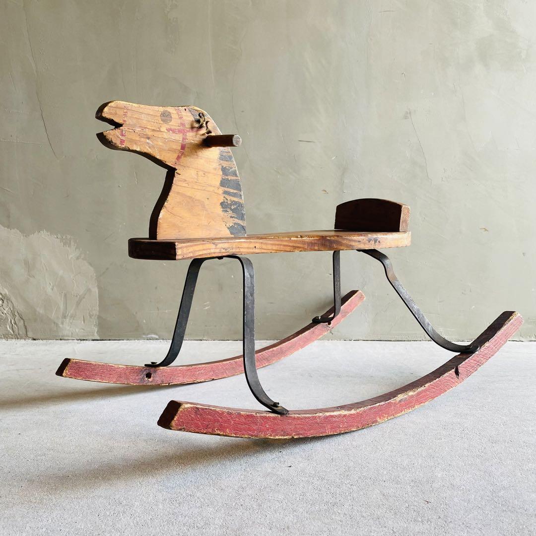 【~40s USA vintage】rocking horse 木馬