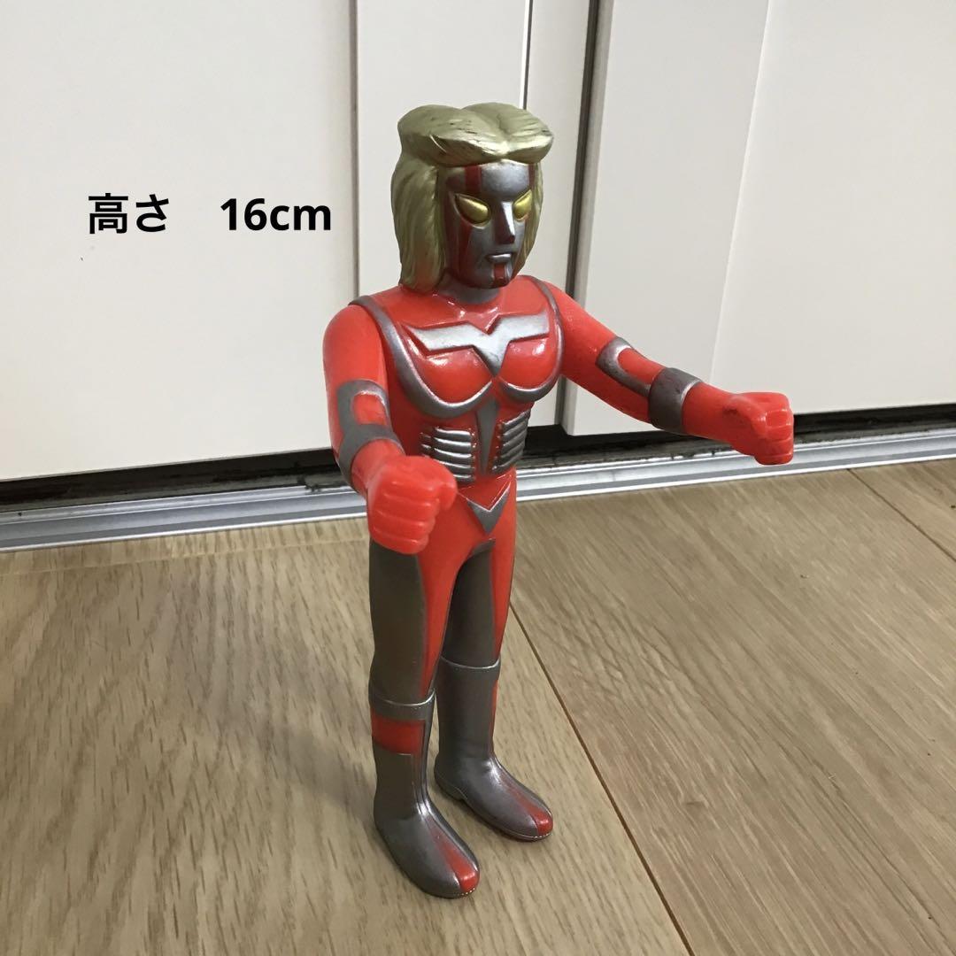 昭和レトロ　ソフビ人形　フィギュア　タカトク　メガロマン　ジン男組　東宝