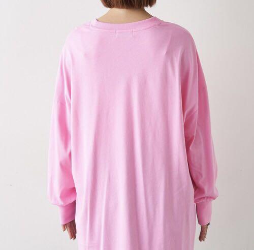 超美品 チャオパニックのピンクのtシャツ Tシャツ カットソー 七分 長袖