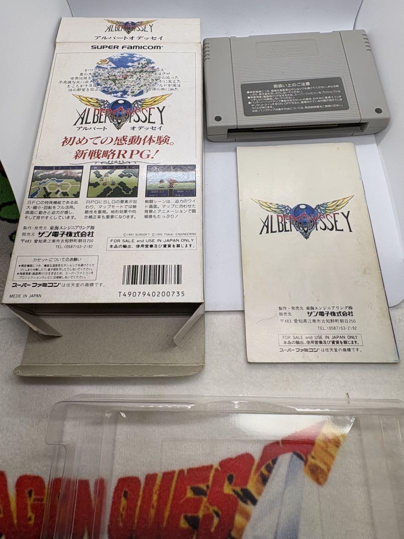 デパート 送料無料 スーパーファミコンソフト アルバートオデッセイ 箱説付き Nintendo Switch