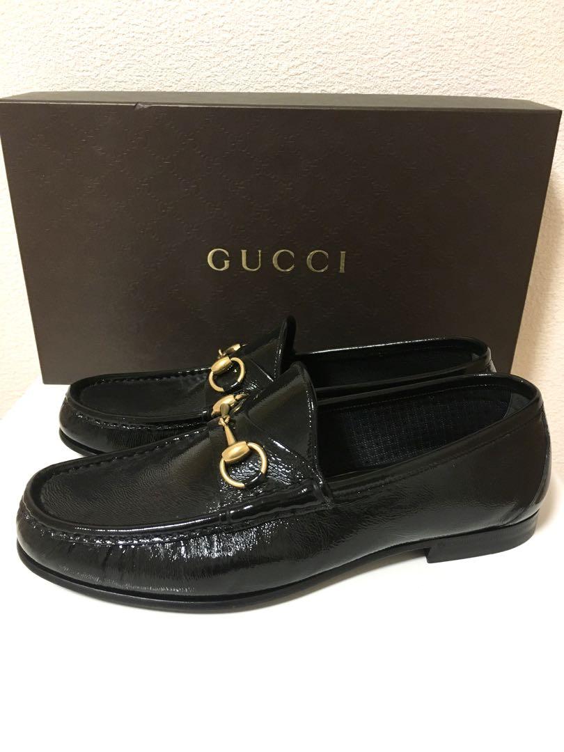 GUCCIエナメルビットローファーGUCCIシューズ グッチ靴ビットローファー
