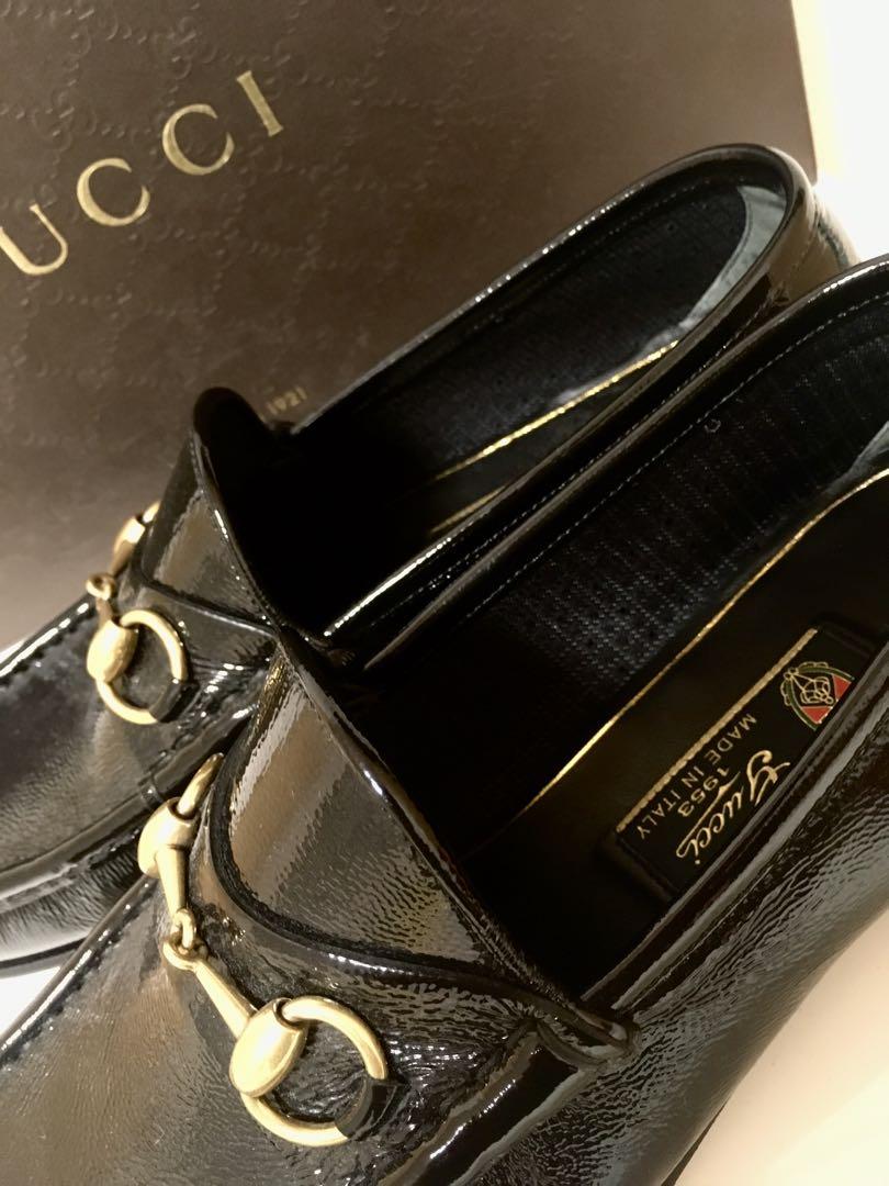 GUCCIエナメルビットローファーGUCCIシューズ グッチ靴ビットローファー