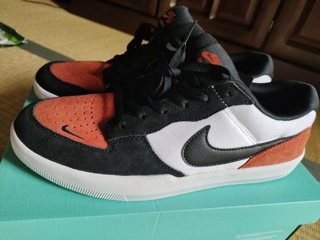 Nike SB Force 58 ブラック/オレンジ (12/30cm)