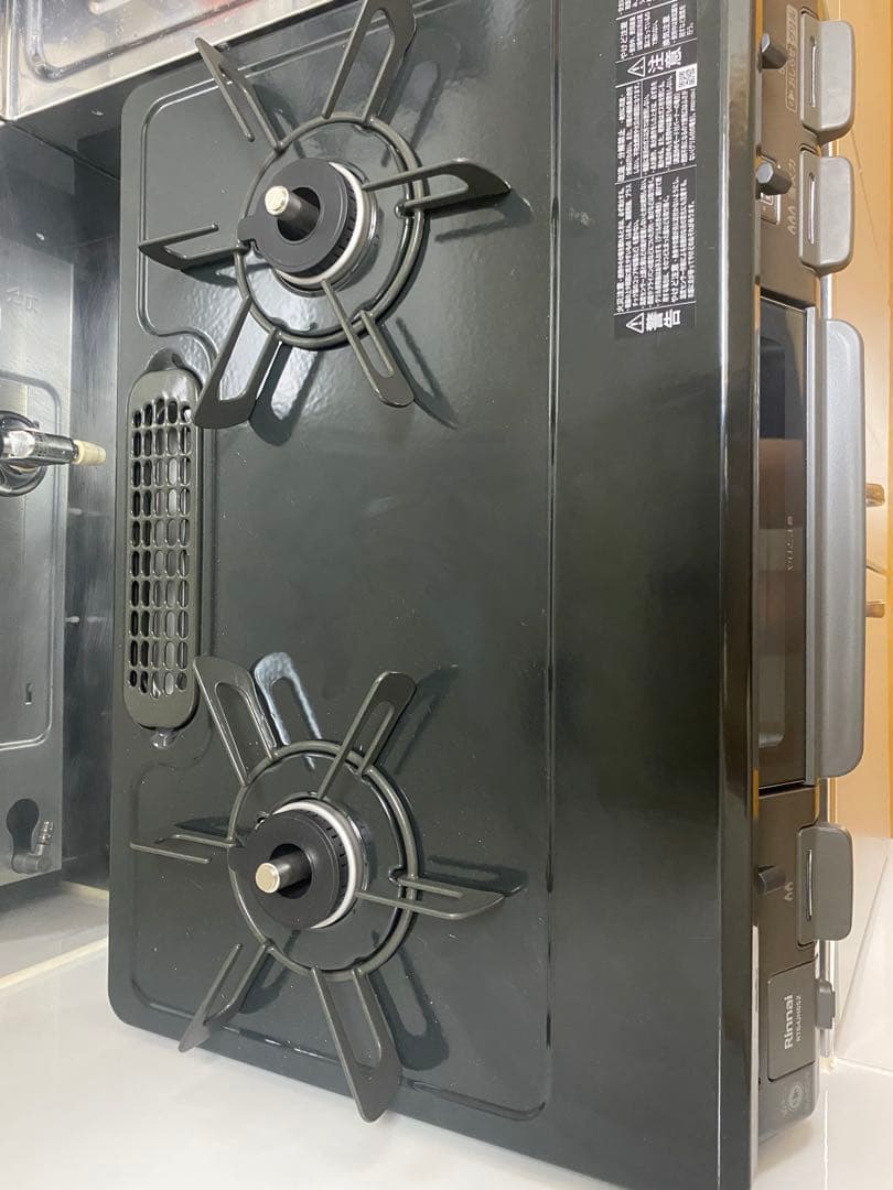 リンナイ ガスコンロ 黒（プロパンガス用）