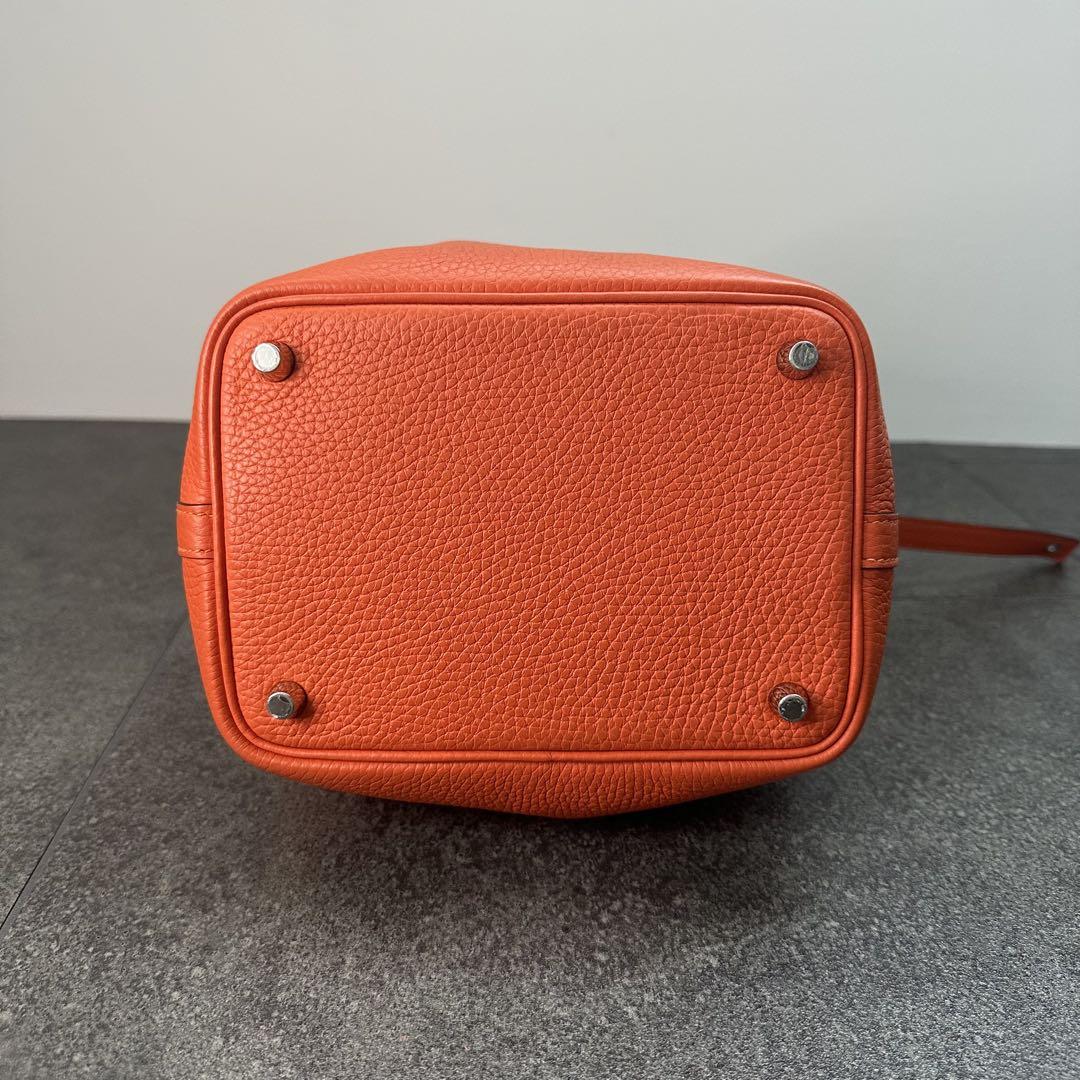 HERMES ピコタンロックPM トリヨンクレマンス Y刻 オレンジ