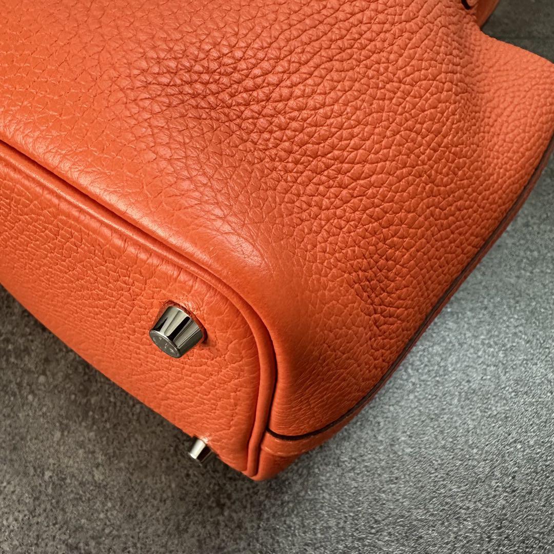 HERMES ピコタンロックPM トリヨンクレマンス Y刻 オレンジ
