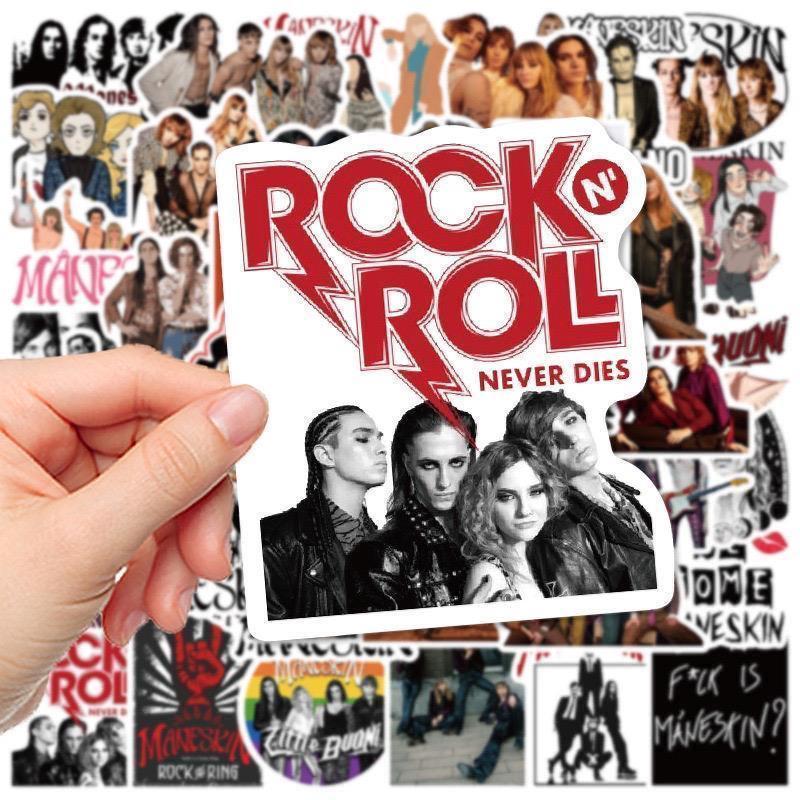 マネスキン ステッカー 50枚セット 防水 シール MANESKIN バンド