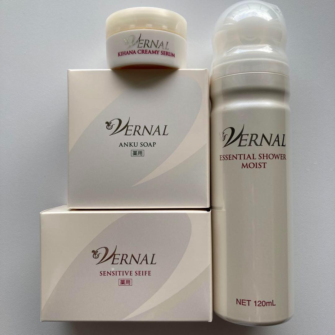 【新品】ヴァーナル ベーシックソープ＆エッセンシャルシャワーモイスト＆キハナ