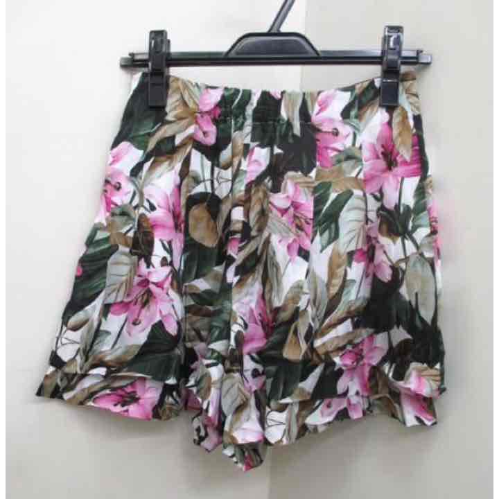 リゾート柄ショートパンツ