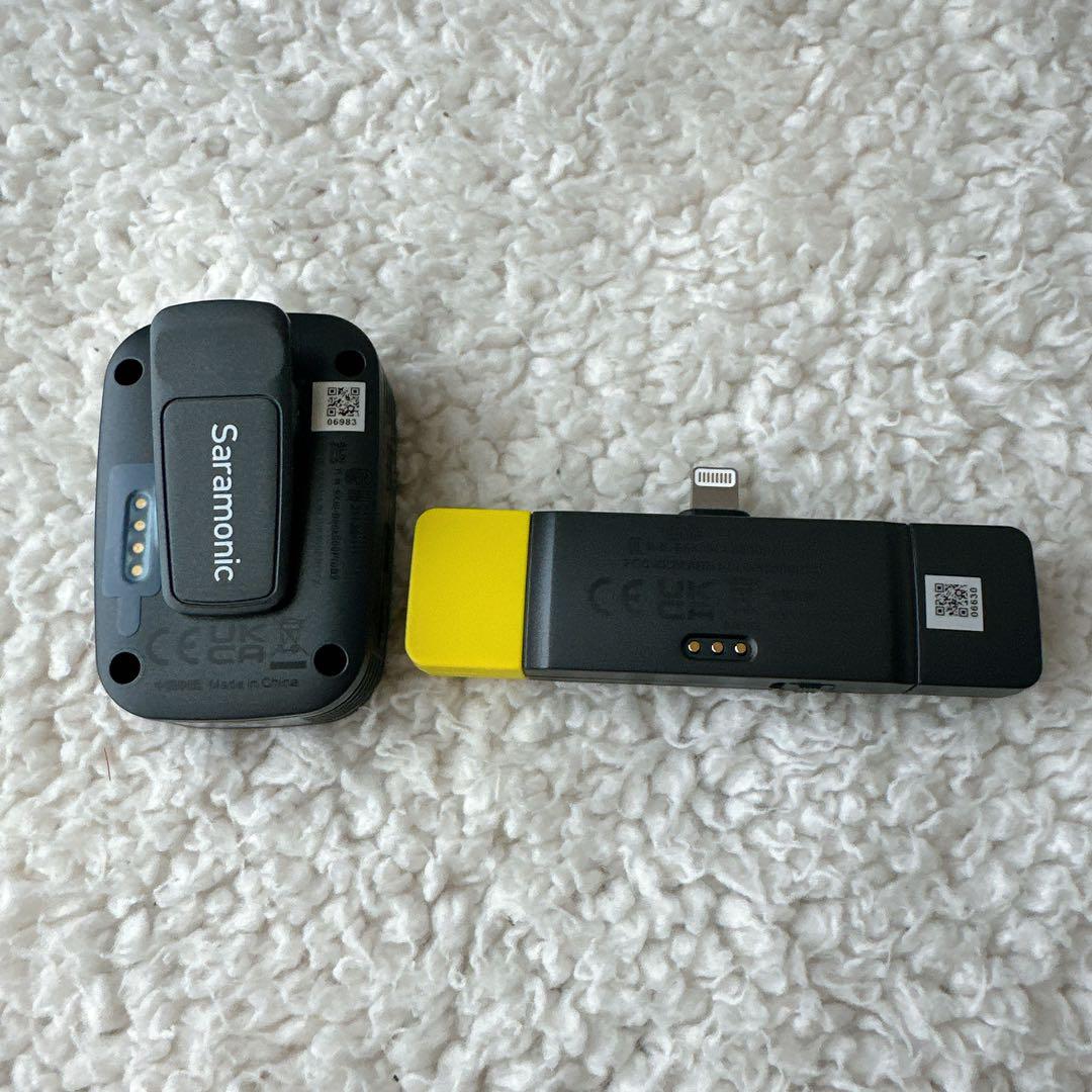 2.4Gワイヤレスマイクシステム 送信機1台 受信機 ブラック マイク