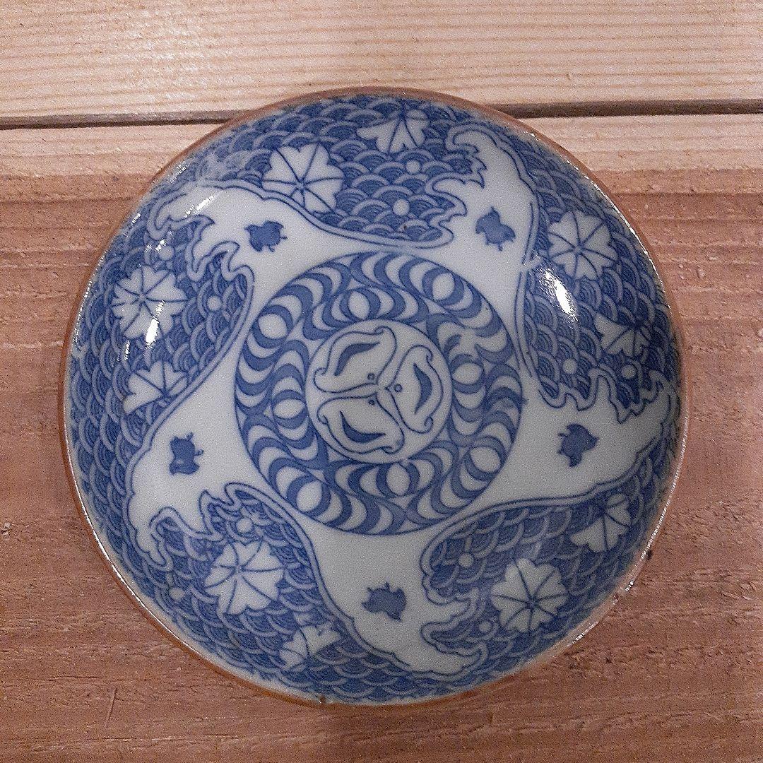 【Z021】青い花模様の陶器皿10枚セット 【Z021】青い花模様の陶器皿10枚セット