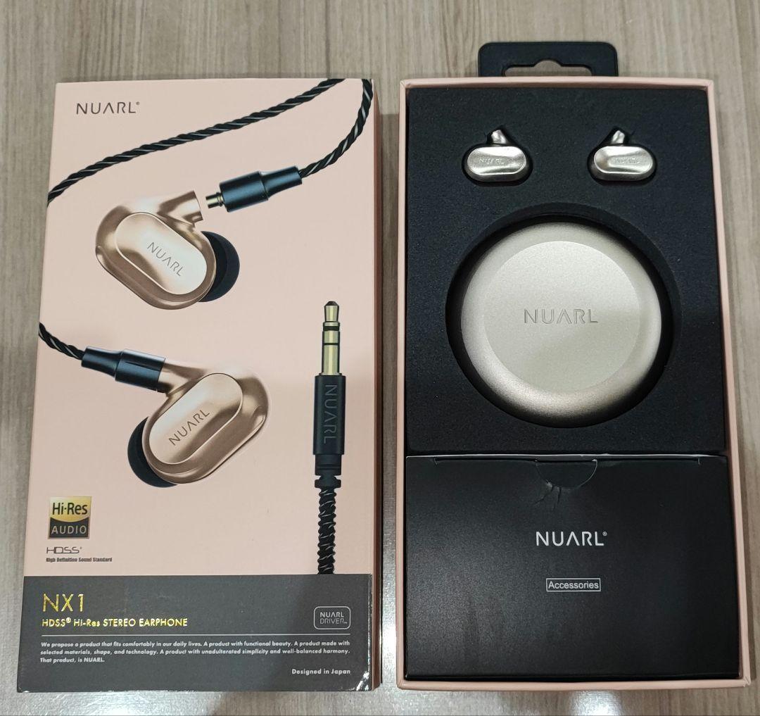 NUARL / NX1-GD GOLD / ハイレゾ有線イヤホン