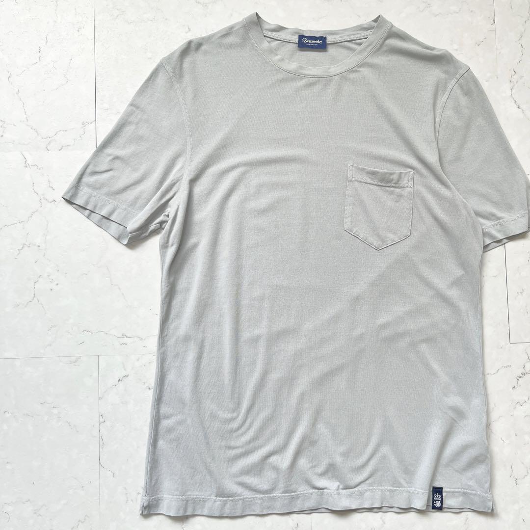 【ドルモア】美品 XLサイズ イタリア製 ポケット 半袖 カットソー Tシャツ