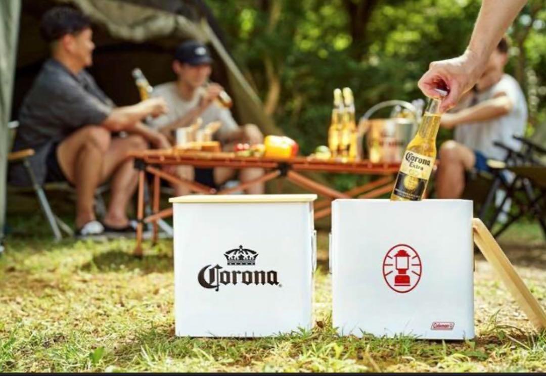 ☆コロナビールとコールマンのコラボ　 キャンプコンテナ　テーブル　2個セット！