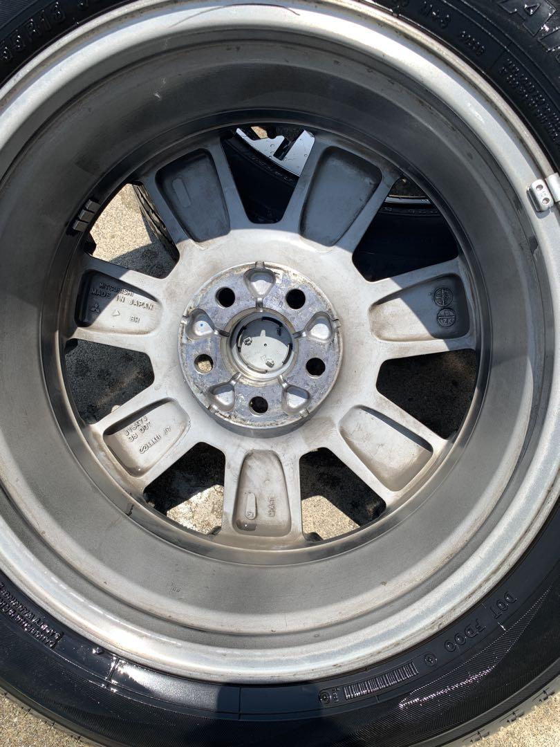 デリカd5 純正ホイール、タイヤセット ナット付 - メルカリ