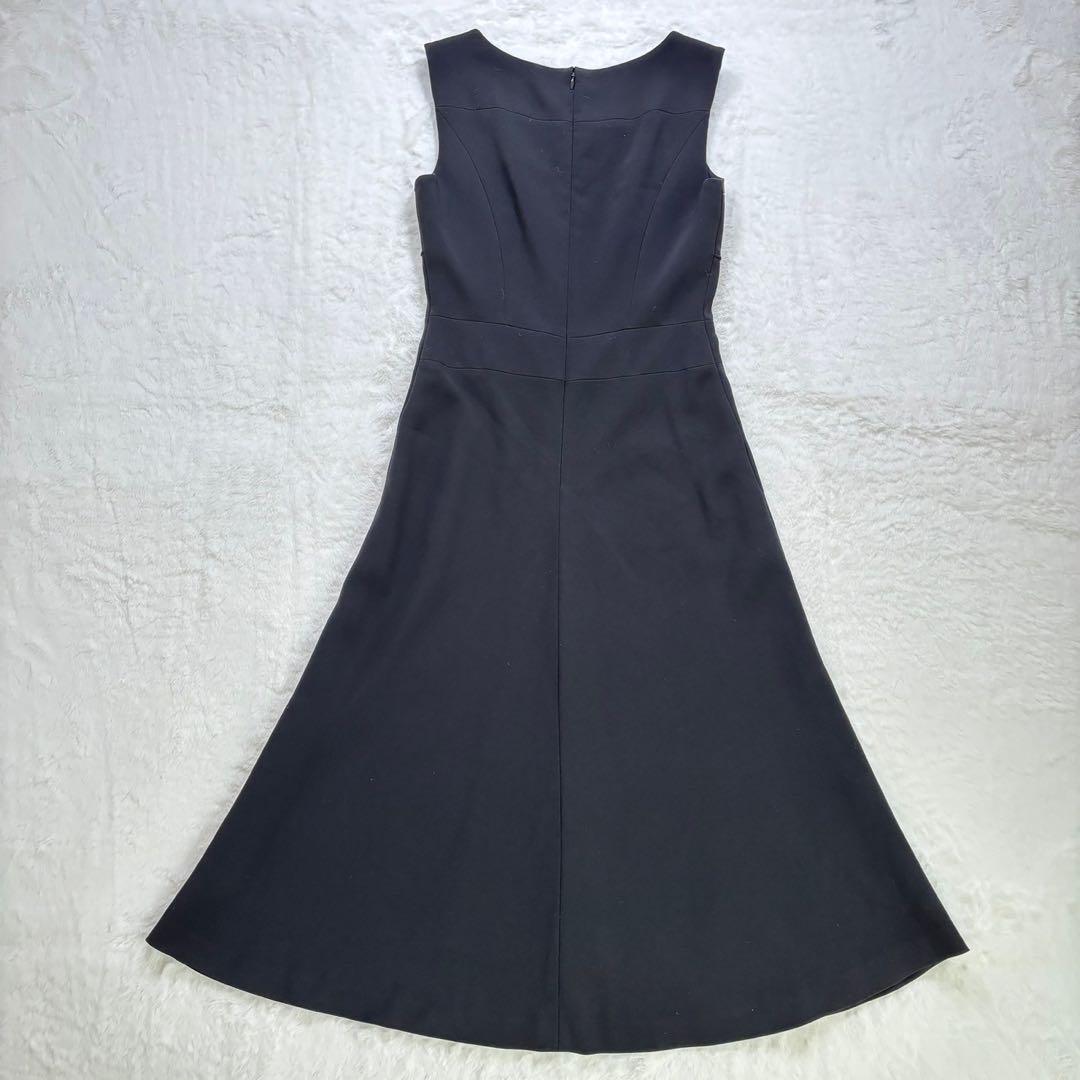 sybilla シビラ ロングワンピース 黒 Aライン ノースリーブ L
