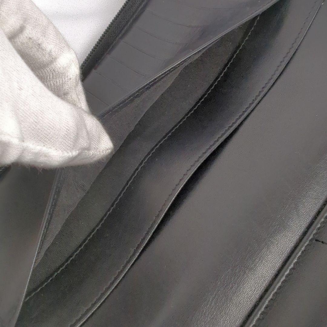 【良品】CHANEL シャネル デカココマーク キャビアスキン 長財布 ラウンド