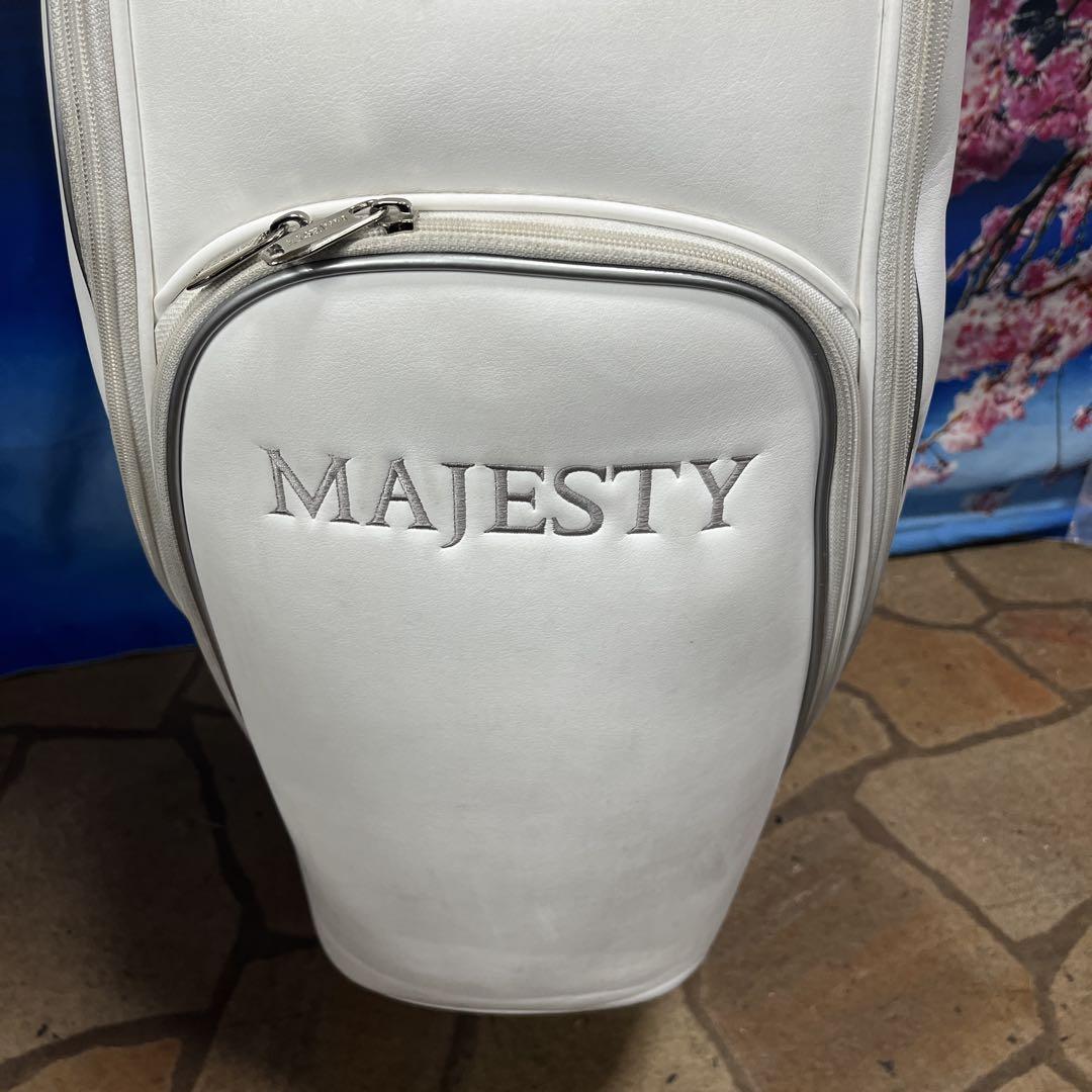 寶BC-442 美品 MALESTY ホワイトキャディバッグ
