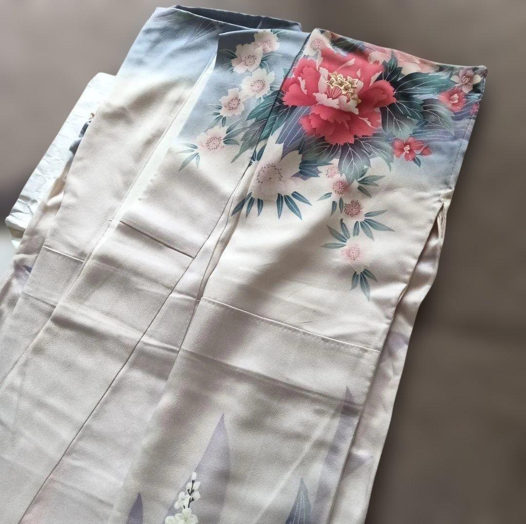 手縫いの振り袖 帯目立った傷や汚れなし