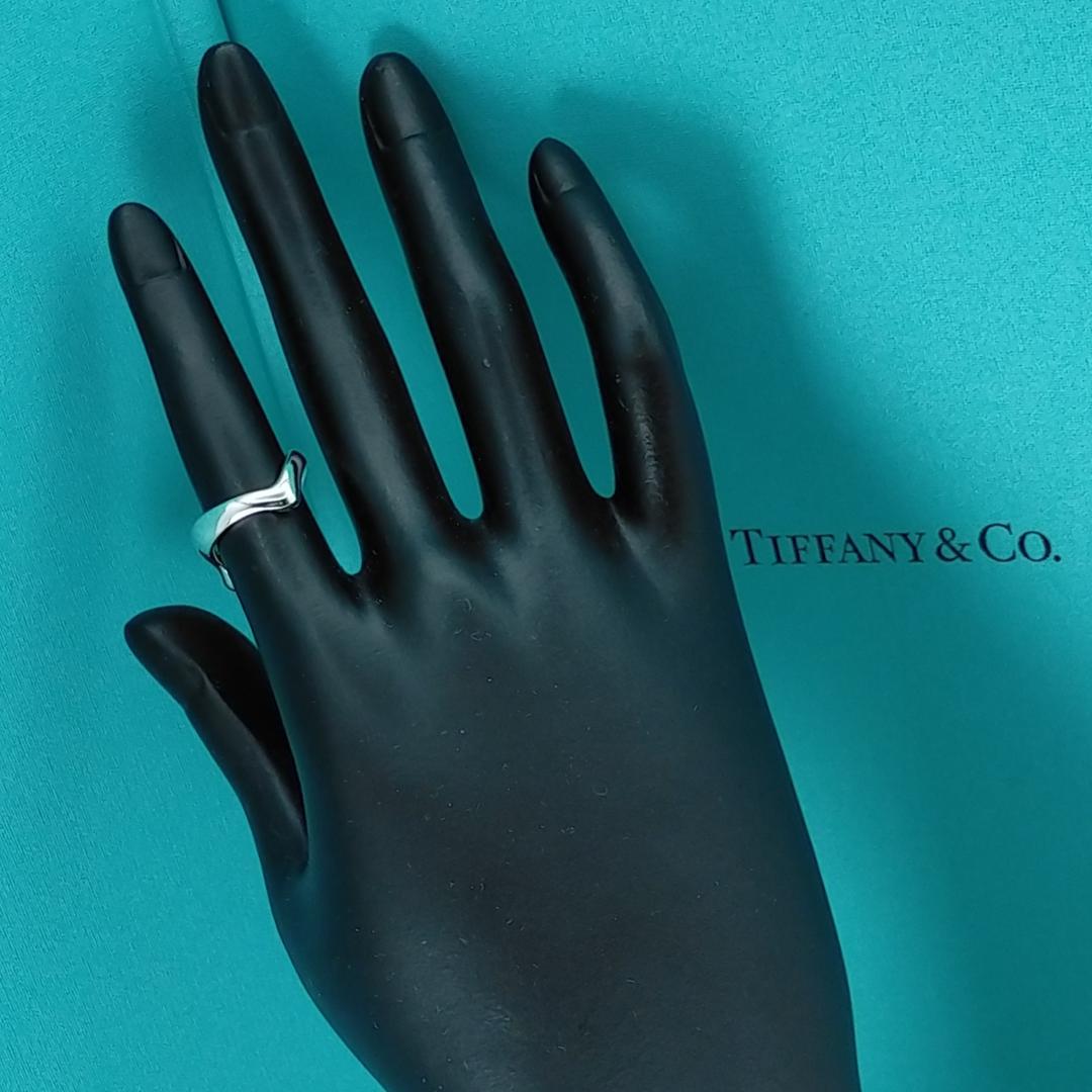 ★SALE★【TIFFANY&Co.】カーブド　ハート　リング　８号　1816