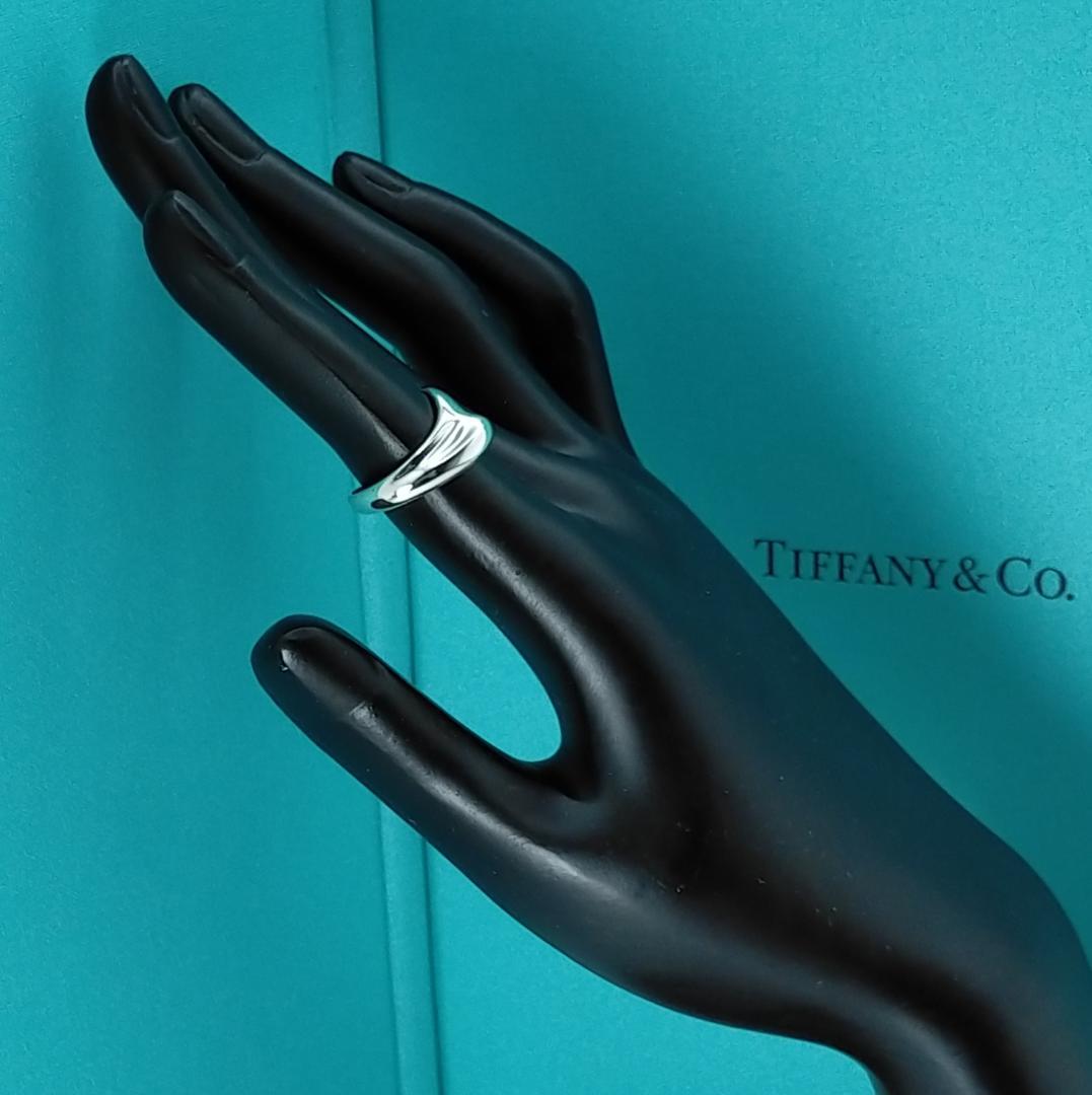 ★SALE★【TIFFANY&Co.】カーブド　ハート　リング　８号　1816