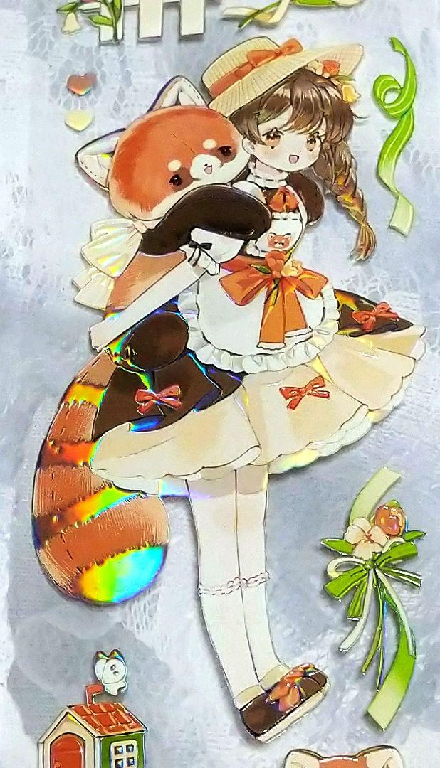 SALE✩再販✩J208＃抱抱玩偶(虹光)切り売り海外人物マステ女の子