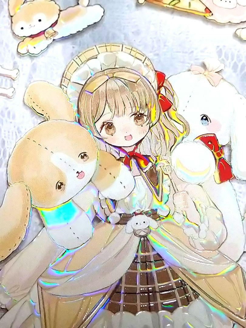 SALE✩再販✩J208＃抱抱玩偶(虹光)切り売り海外人物マステ女の子