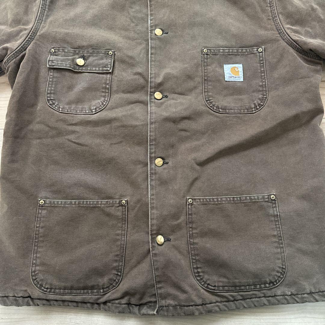 希少 USA製 80's Carhartt チョアコート BROWNブラウン 希少 USA製 80´s Carhartt チョアコート BROWNブラウン