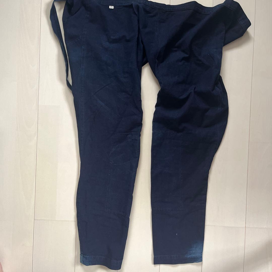 江戸一　股引き　青縞