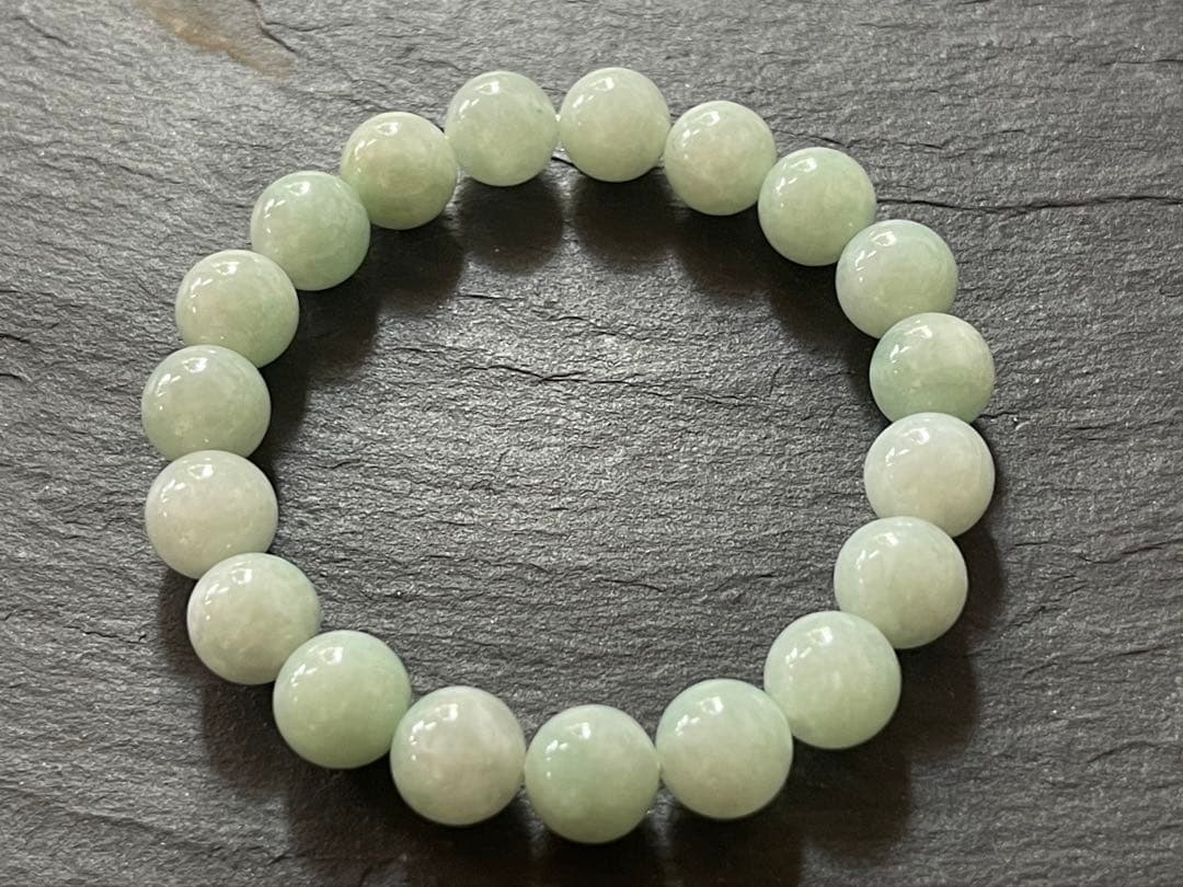 新品未使用　証明書付き　最高グレード　ミャンマー産　【翡翠輝石】ブレスレット