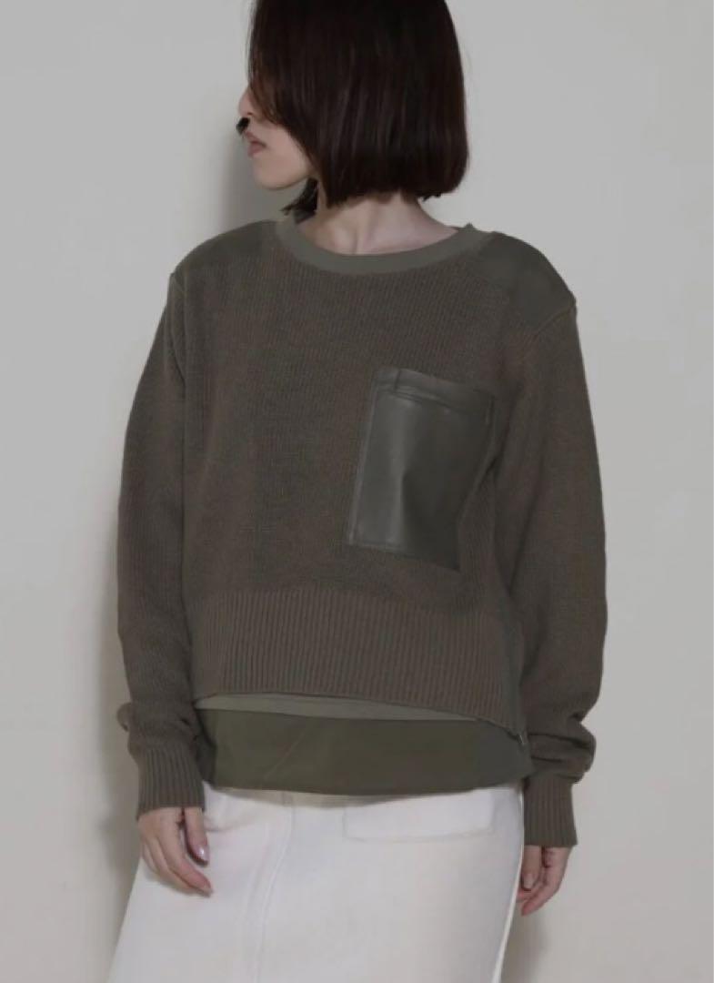 新品タグ付ヤマダヤ LASUD サイドZIPドッキングニット 定価17,000円